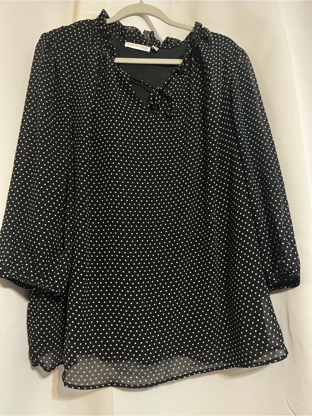 Black & White Polka Dot Blouse